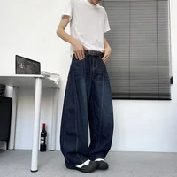 American Goth lettre imprimé Baggy Denim pantalons Hombre automne Y2K Streetwear Jean droit Hip Hop mode Jean pantalon 6