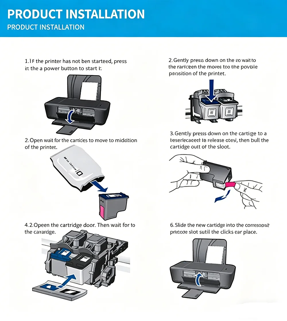 HP GT5810 GT5820 GT5822 잉크탱크 116 310 311 315 316 318 410 411 415 416 418 프린트 헤드용 오리지널 새 M0H50A M0H51A 프린트헤드