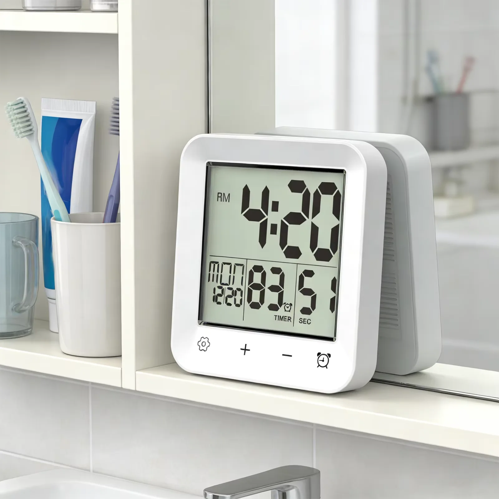 Enhanced Wall-Mounted Digital Indoor Thermometer with Temperature Alert