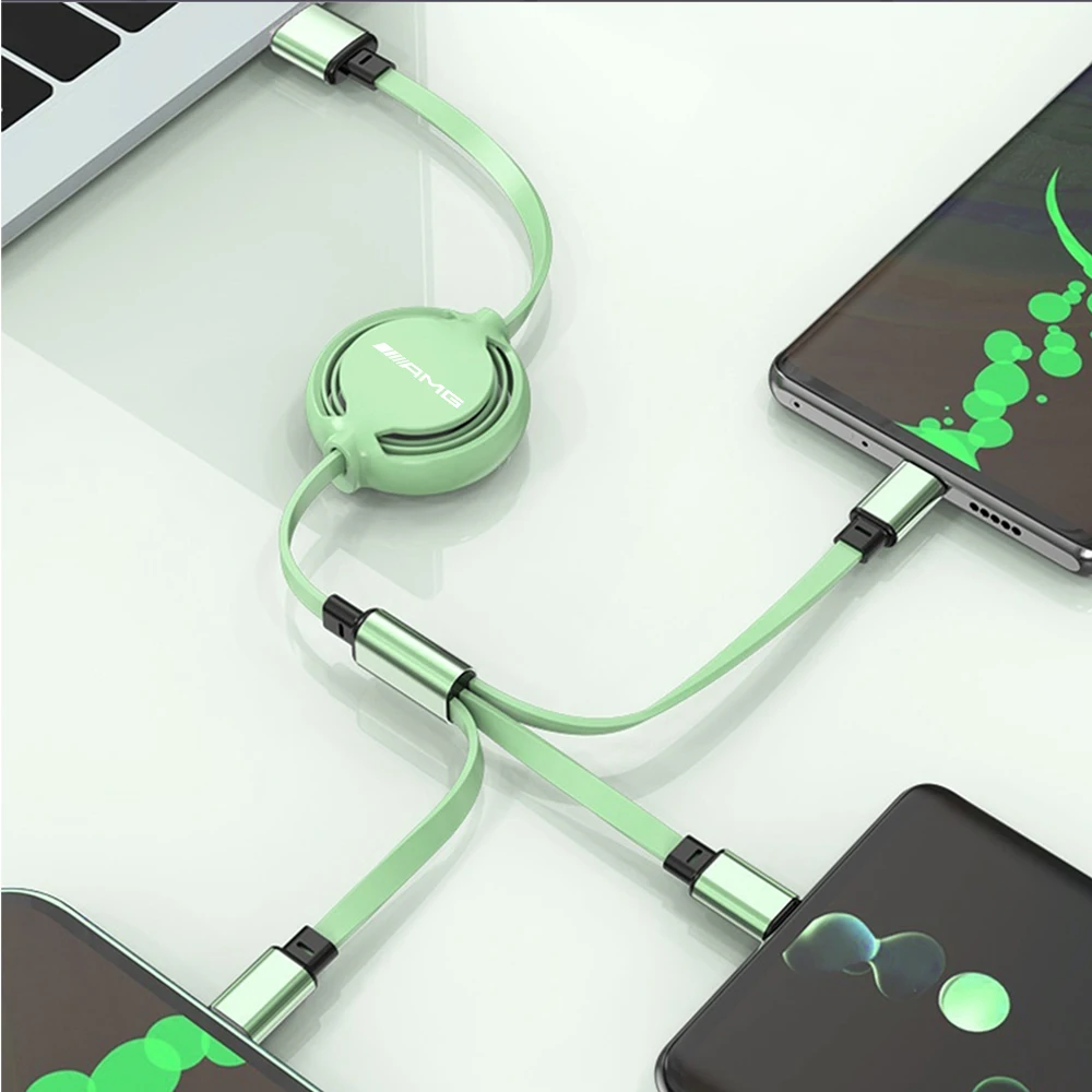 3-In-1 Data Cable Scalable Phone Fast Charging Charger For AMG Logo For Benz W204 W213 W205 W211 W176 Cla Smart 451 W212 W177 12 S67d53804f07a43a99ff68602be0b5fcdz