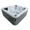CE Approved Balboa System US Acrylic Massage Spa Tub 5 Person Whirlpool Outdoor Spa Deluxe Garden Hot Tub With 2 Lounger 3