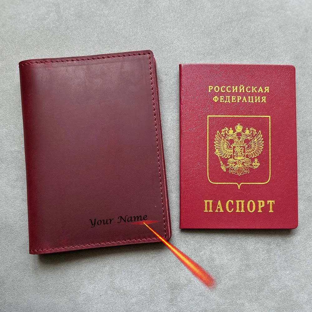 CustomizedGenuineLeatherPersonalizedPassportCoverMenTravel