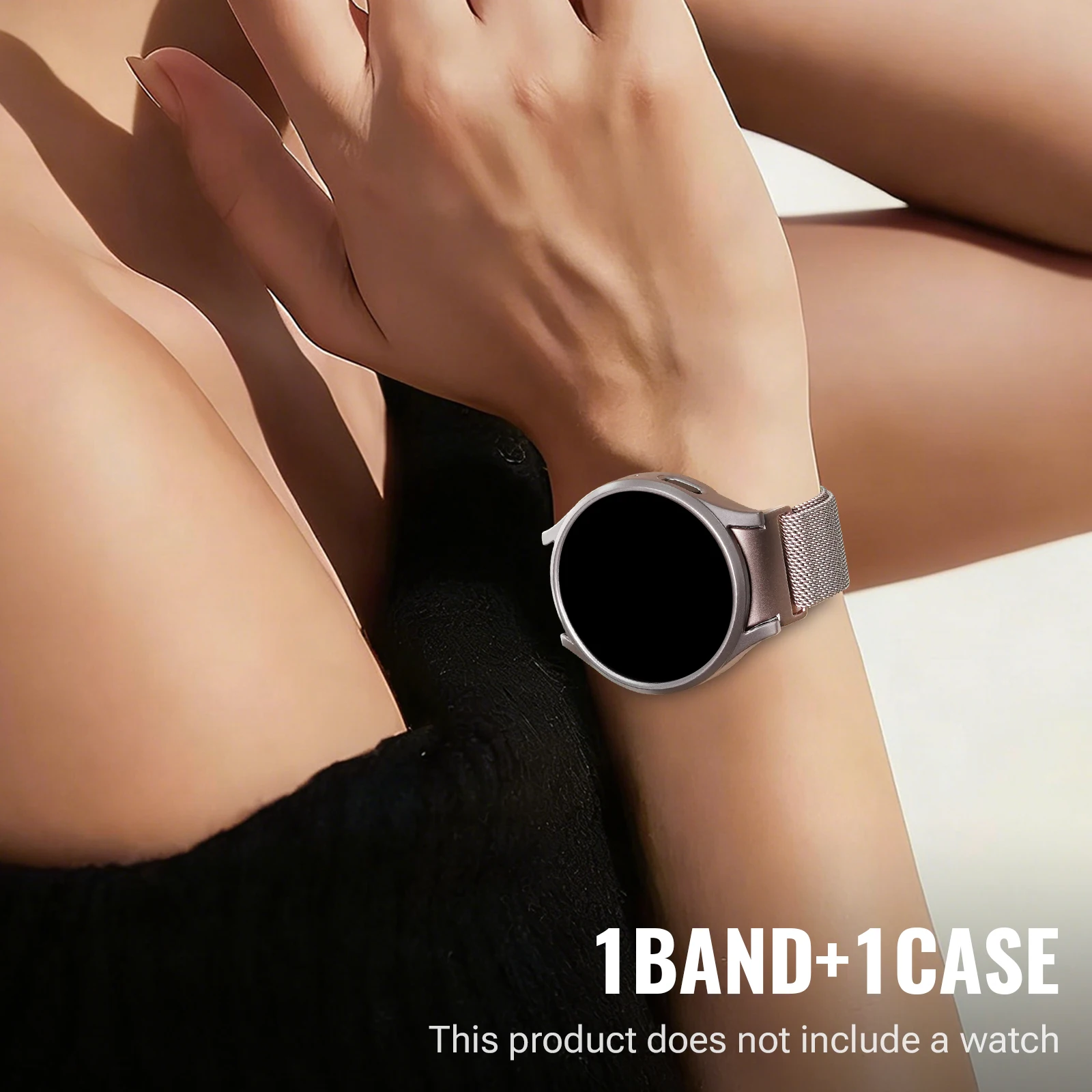BUSKOZ Premium Metal Strap with Magnetic Loop and Protective Case