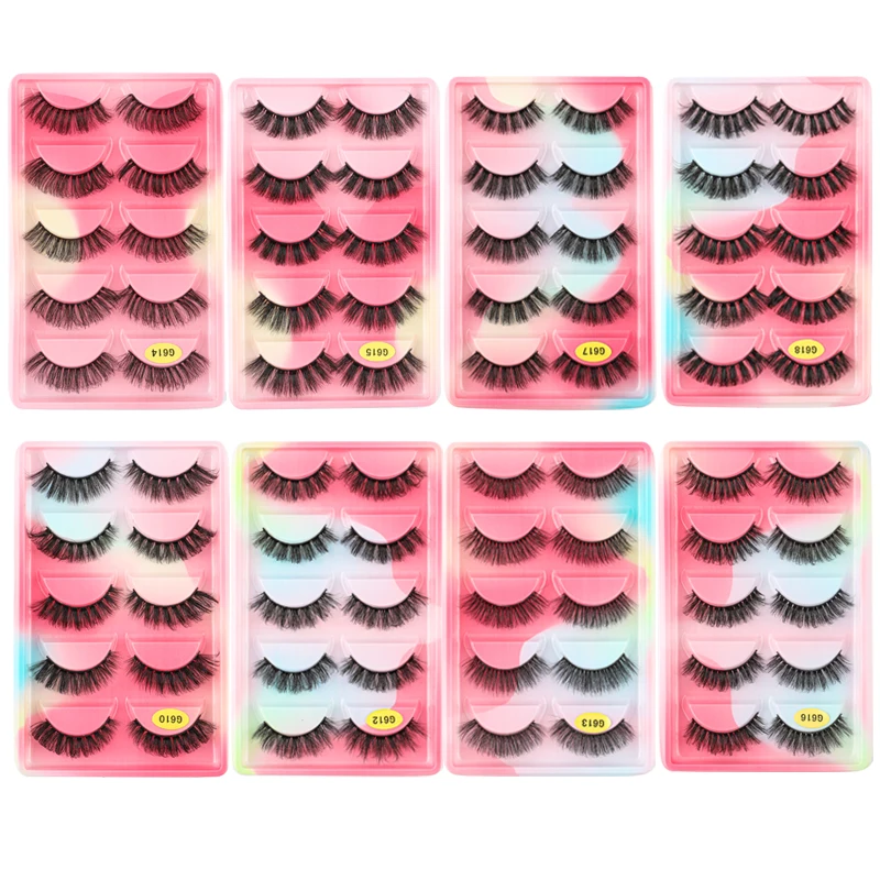 Description Picture 4 of itemFluffy 3D Mink Lashes brushes tweezer Natural Eyelash Dramatic False Eyelashes Makeup Fake Eyelash Extension maquiagem tools set