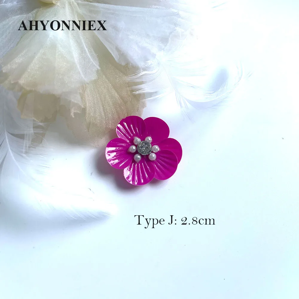 10 teile/los Perlen Applikation Pailletten kleine Blume Spitze Patch nähen Pullover Schuhe Hut Kleid Kleidung Kopf bedeckung Dekoration – Detail 10