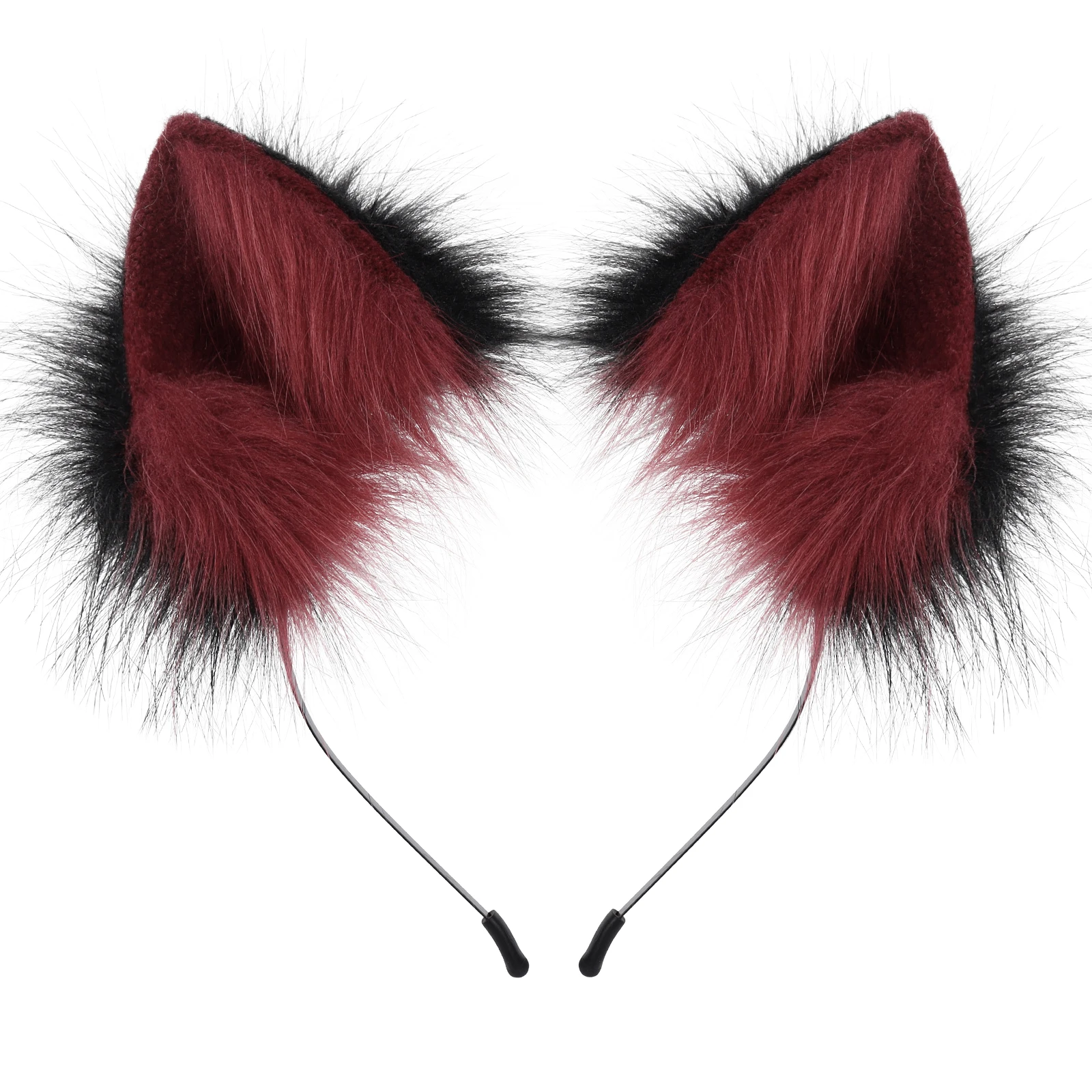 Luxurious Faux Fur Animal Ears Headband - Furry Cat & Fox Ear Costume Accessory