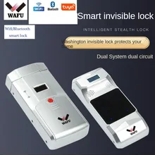 

Wafu 011 Wireless Fingerprint Lock Tuya Smart Life Door Lock Password Door Locks Bluetooth Remote Control Invisible Smart Lock