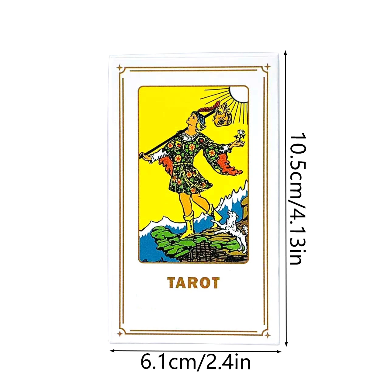 새로운 타로 카드 78장 카드는 초보자를 위한 예측 점술 명상 카드 게임, 영적 지도 및 수집가를 위한 제품입니다.