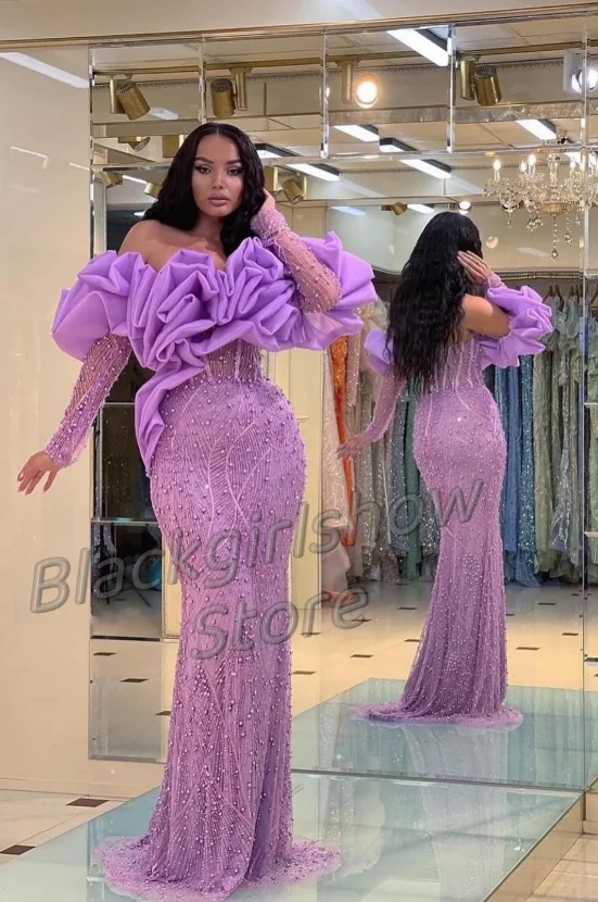 

Роскошные сиреневые вечерние платья для выпускного вечера 2024 для женщин сверкающие прозрачные плиссированные платья на одно плечо со стразами для дня рождения