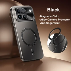 Magnetic Shockproof Phone Case with Mag - safe Charging and Hard Matte Finish for Honor Win (Gray)