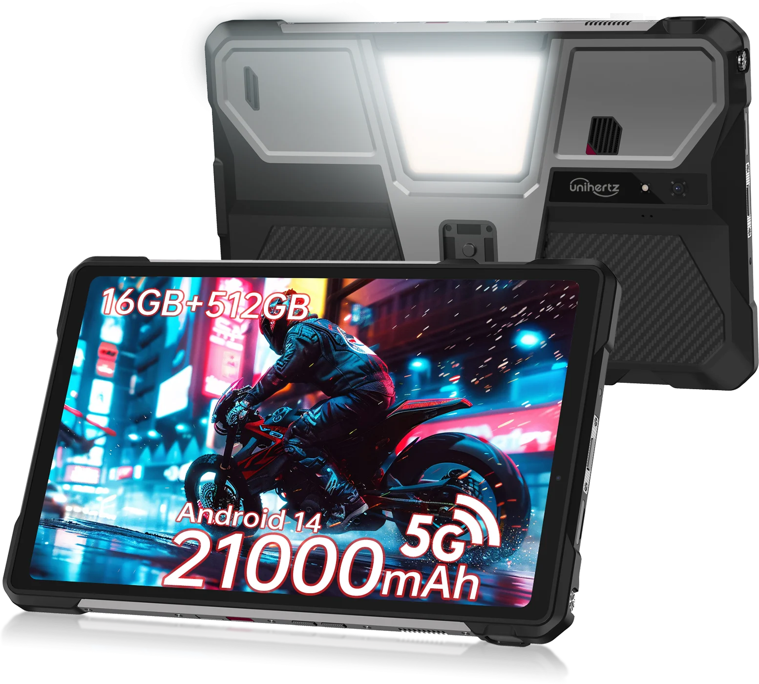 Unihertz タンク PAD 8849 頑丈なプロジェクター電話タブレット