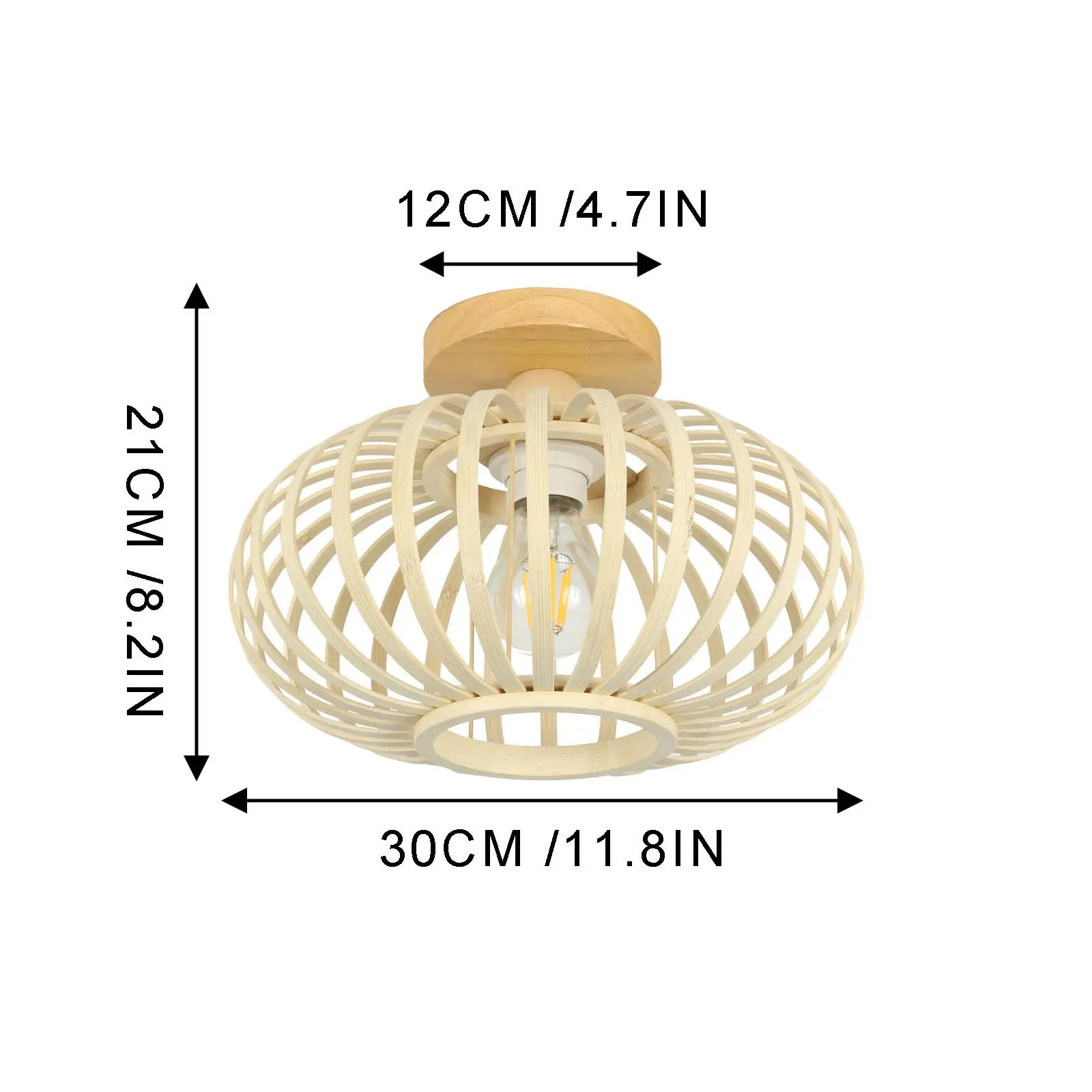 Ceiling Lamp US 110V E27/E26 Base Chandelier for Hotel Room Farmhouse