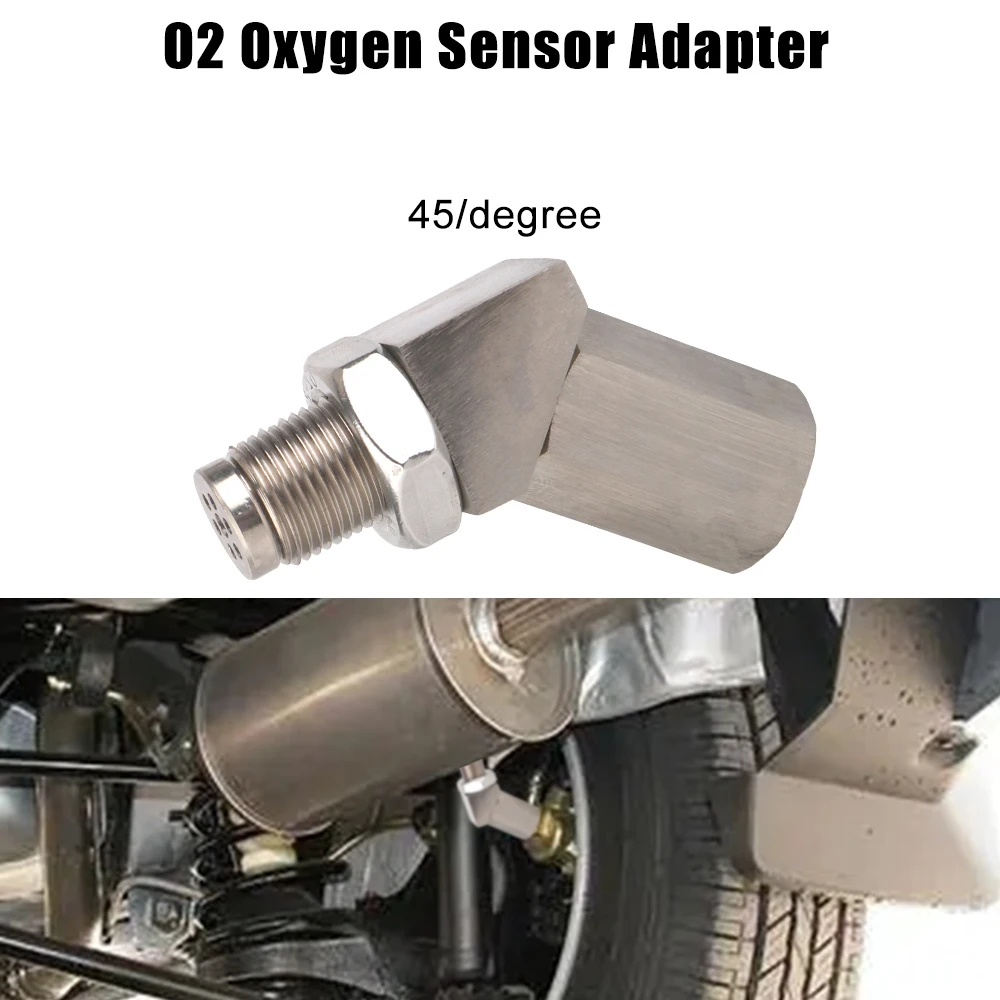 

Распорка для датчика кислорода O2, распорка для О2 Bung, удлинитель каталитического преобразователя, Универсальный 90 или 45 градусов, распорка для датчика О2