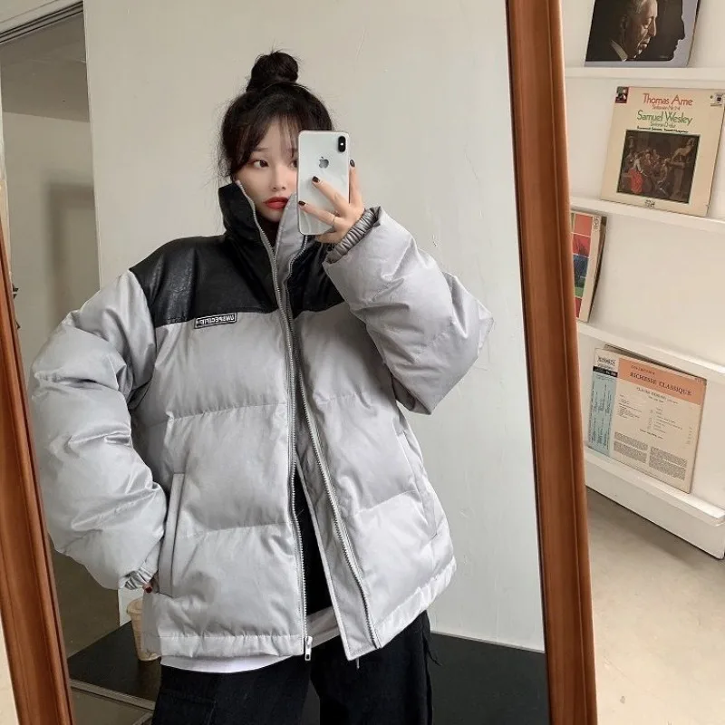 Winter Women Fashion Warm Wool Hooded Pocket Zipper Long Sleeve Windproof Fur Thicken Solid Colors Coat Padded Jackets New Parka