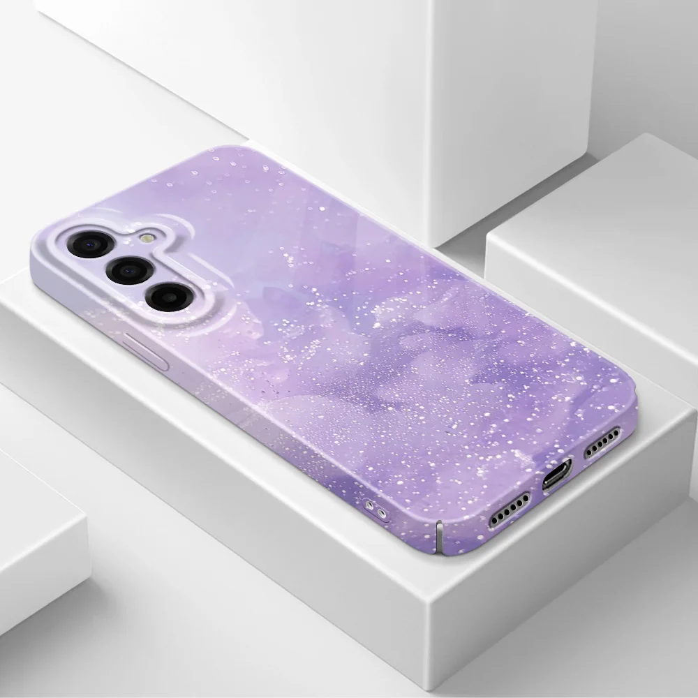 Purple Melody Star Hard Phone Case – Stylish Protective Cover