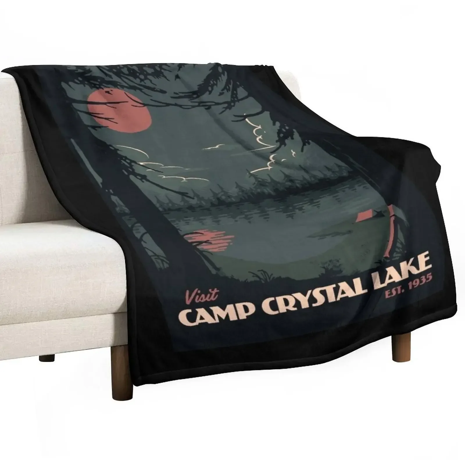 

visit camp crystal lake Throw Blanket wednesday Giant Sofa Blankets For Bed Blankets