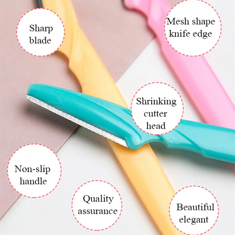 Eyebrow Trimmer Set Eyebrow Trimmer Eyebrow Razor Set Eyebrow Razor Eyebrow Scissors Hair Remover Eyebrow Trimmer Blade 10/20/40/80 Pcs Eyebrow Trimmer Face Razor Knife Eye Brow Blades Shaping Makeup Tools Facial Body Hair Removal Scraper Shaver