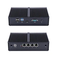 Qotom Mini PC Q300G4-S05 Core i3 i5 i7 with 4 Gigabit Ethernet NIC AES-NI Firewall Router Computer 1