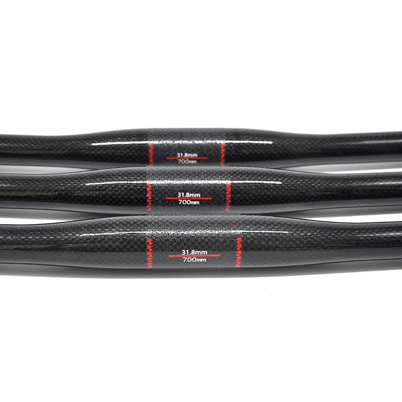 Mountain Bike Flat Bicycle Handlebar Bicycle Handlebar MTB Parts 3K Full Carbon Handlebar 31.8*600/620/640/660/680/700/720/740/760mm NO TRADEMARK