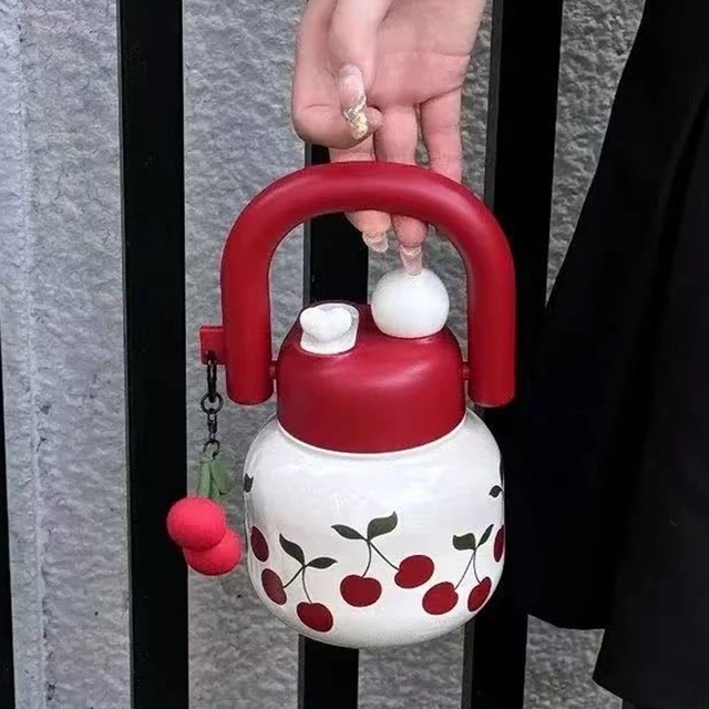 800ML Cute Water Bottle with Decoration, Dual Straws Design, Anti-Lipstick Stain, Detachable Travel Strap, Suitable for Girls 800ML Cute Water Bottle with Decoration, Dual Straws Design, Anti-Lipstick Stain, Detachable Travel Strap, Suitable for Girls