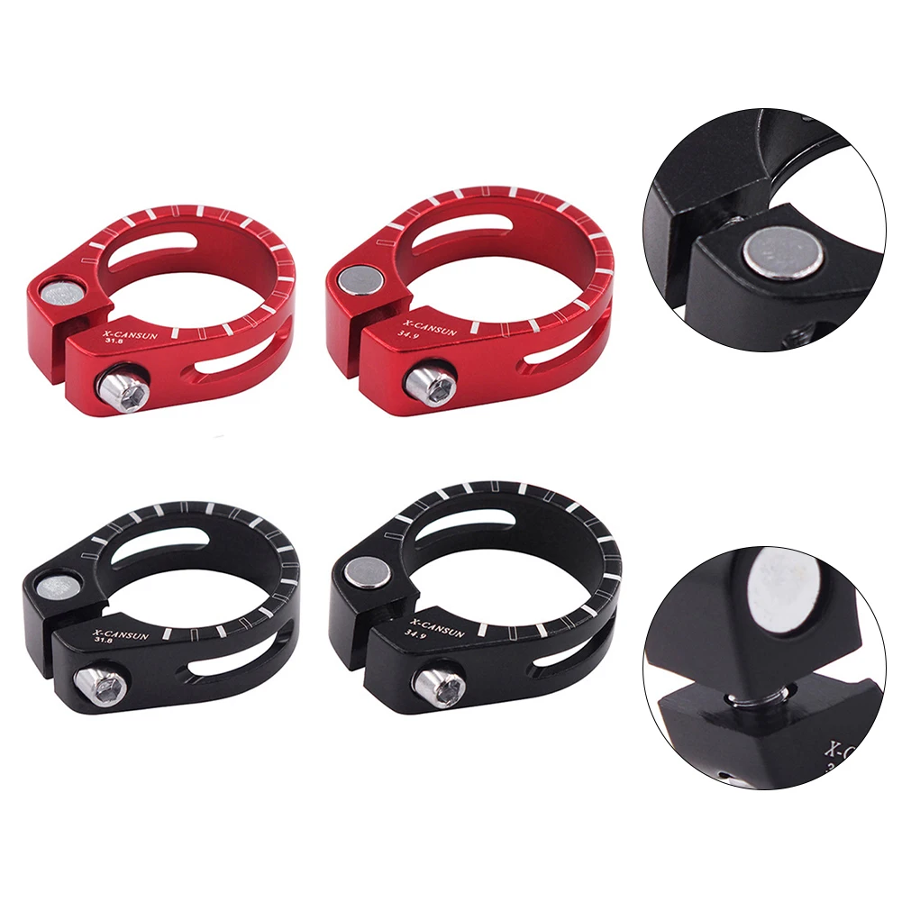 

Lightweight CNC Machined Alloy Seatpost Clamps Stylish Sturdy Seat Tube Clamps With Low 31.8mm /34.9mm Bike Accessories