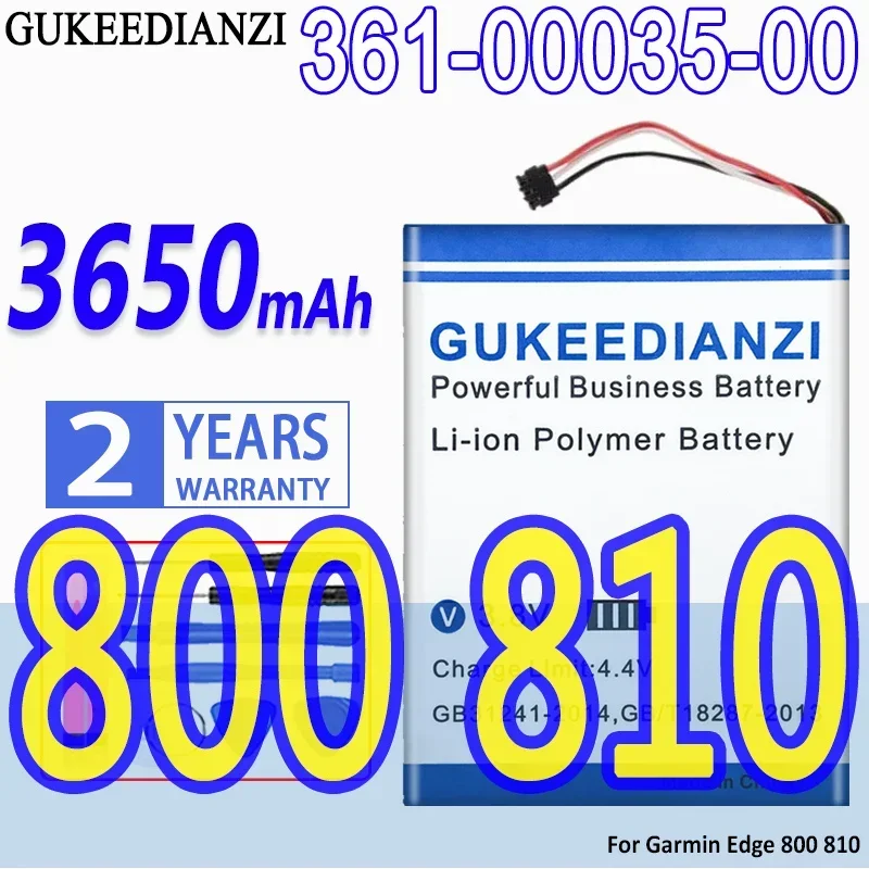 Batteria Gukeedianzi Ad Alta Capacità 3650Mah Per Garmin Edge 800 810 361-00035-00 361-00035-07 361-00035-03