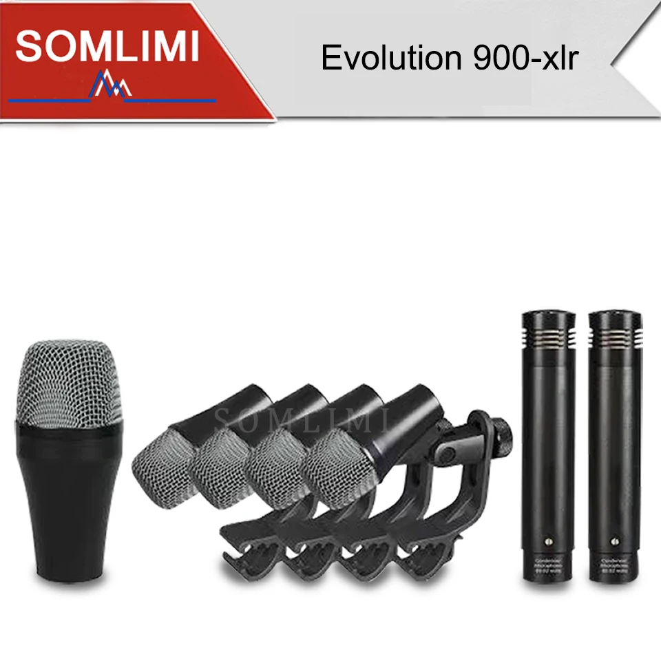 

Микрофон SOM 900-xlr Snare Tom, барабанный микрофон 902 904 614, перкуссионный инструмент, динамический микрофон с рукояткой, держателем Atand, металлический корпус