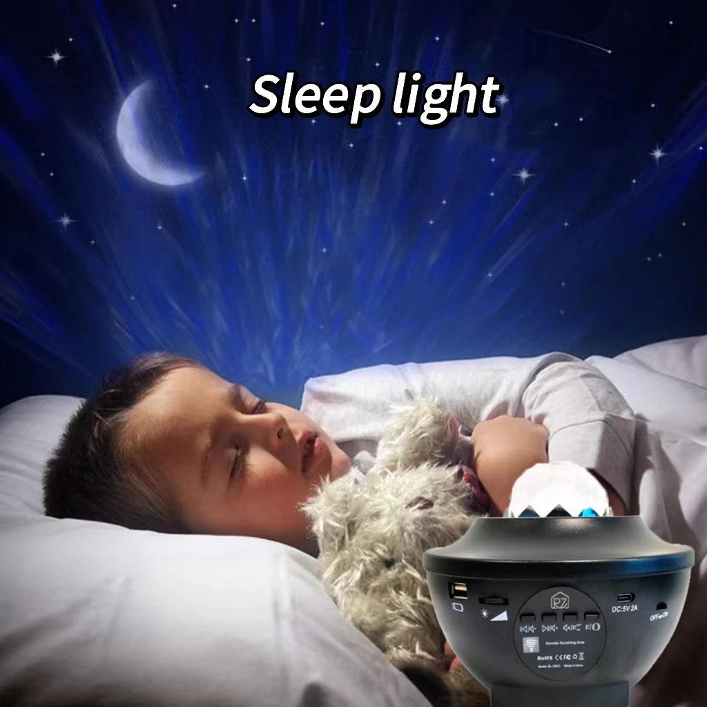 

USB Atmosphere Water Print Light Romantic Remote Control Dream Laser Astrolabe Northern Lights Starry Projection Light
