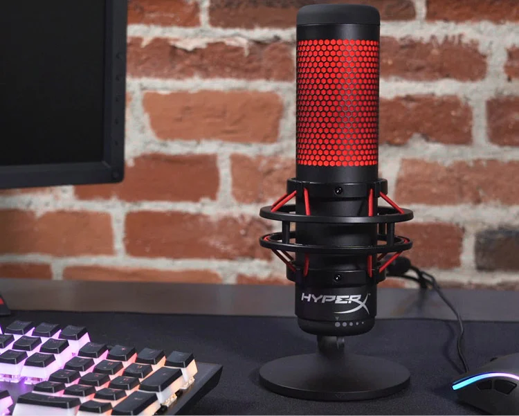 Amazon.co.jp: HyperX QuadCast スタンドアロンマイク