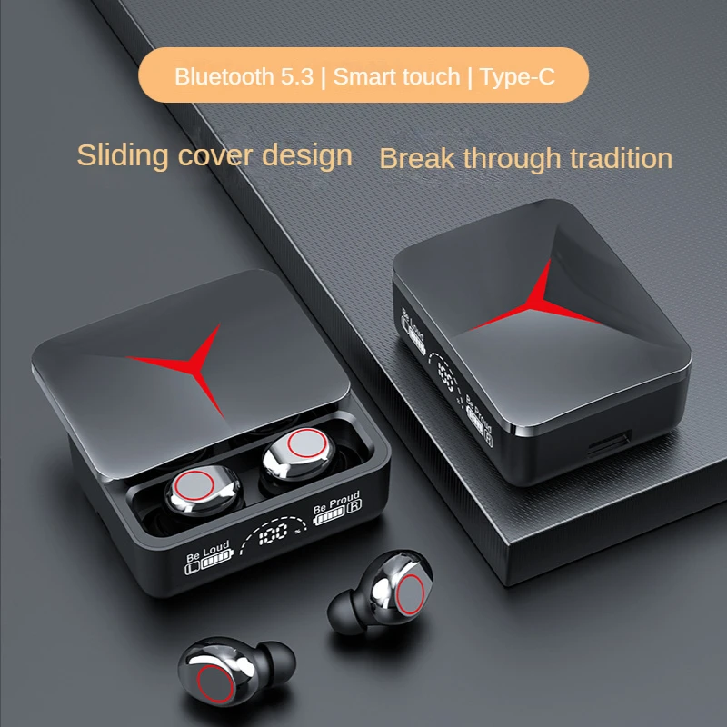 

M90pro Wireless Bluetooth Headset TWS Digital Display Slide Smart Touch Large Power Music Headset
