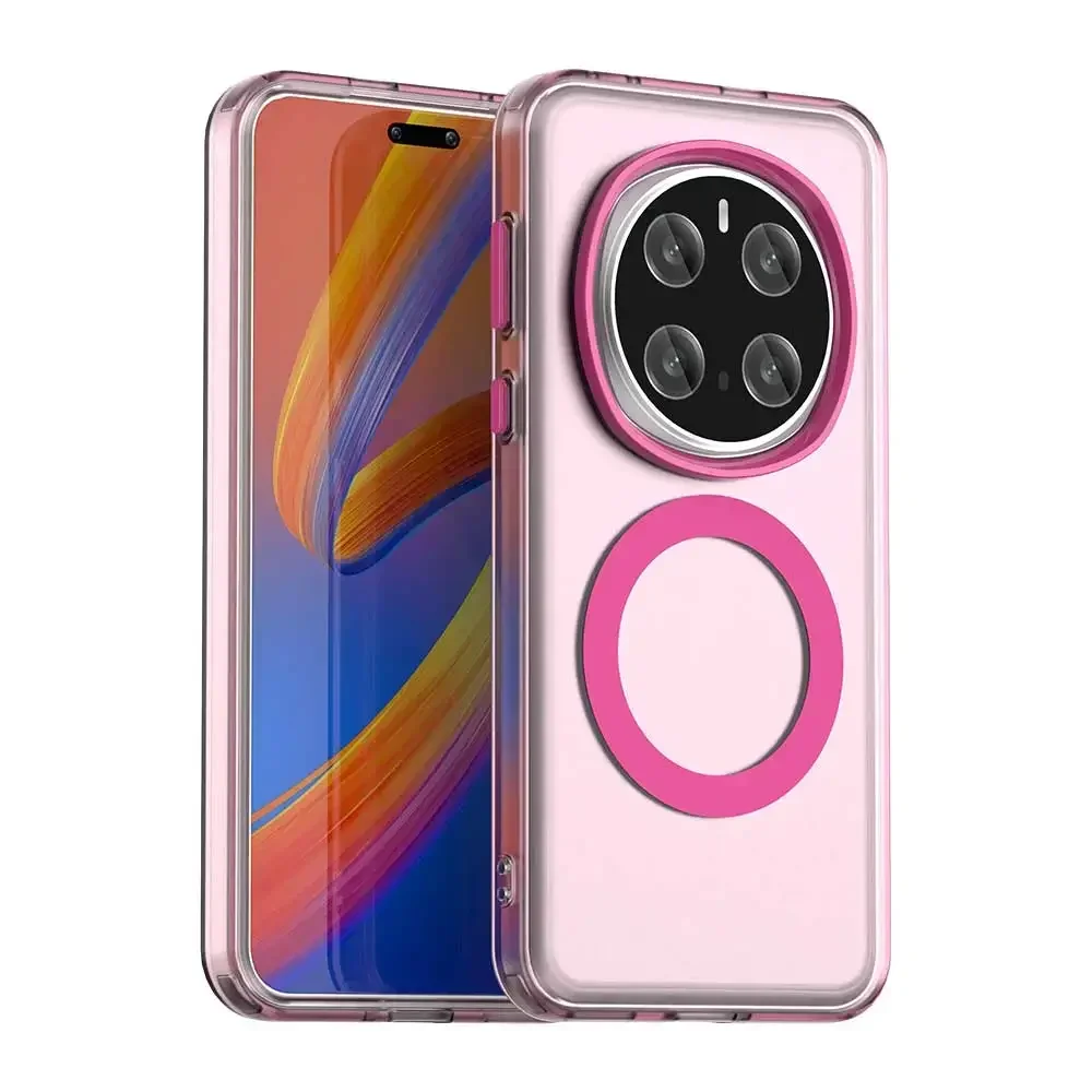 Candy Color Translucent Shockproof Bumper Case with Magnetic Technology