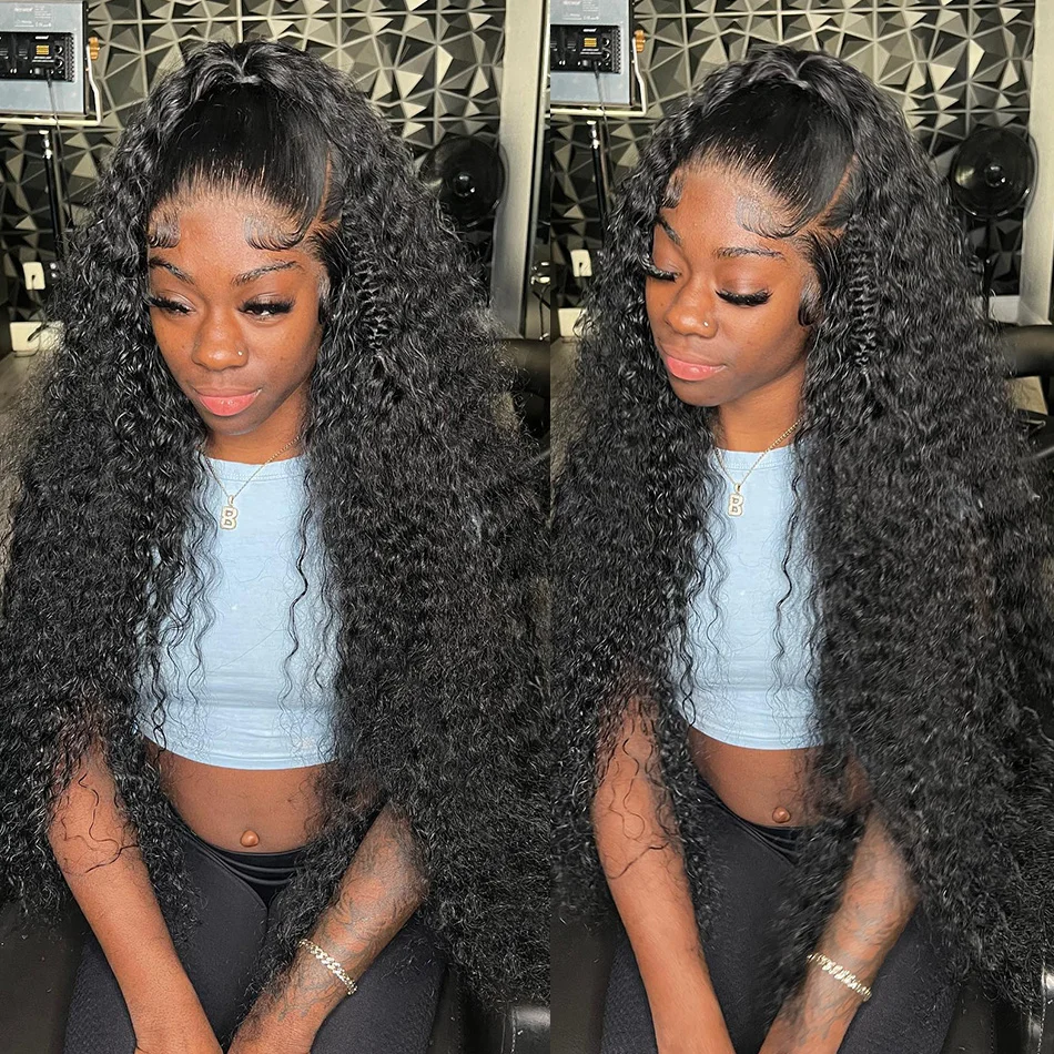 Deep Wave Human Hair Bundles 1/3/4 Pieces Natural Black Cheap Remy Human Hair Extensions For Women 14-30Inch Water Curly Bundles