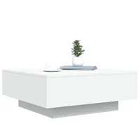 Table basse blanche 80x80x31 cm en bois d'ingénierie 6