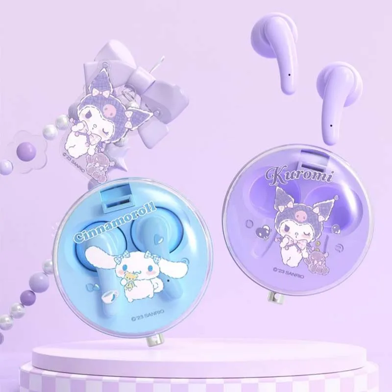 

Sanrio Kuromi My Melody Cinnmaoroll понравились Kawaii беспроводные Bluetooth-наушники для Iphone Мультяшные сенсорные спортивные наушники