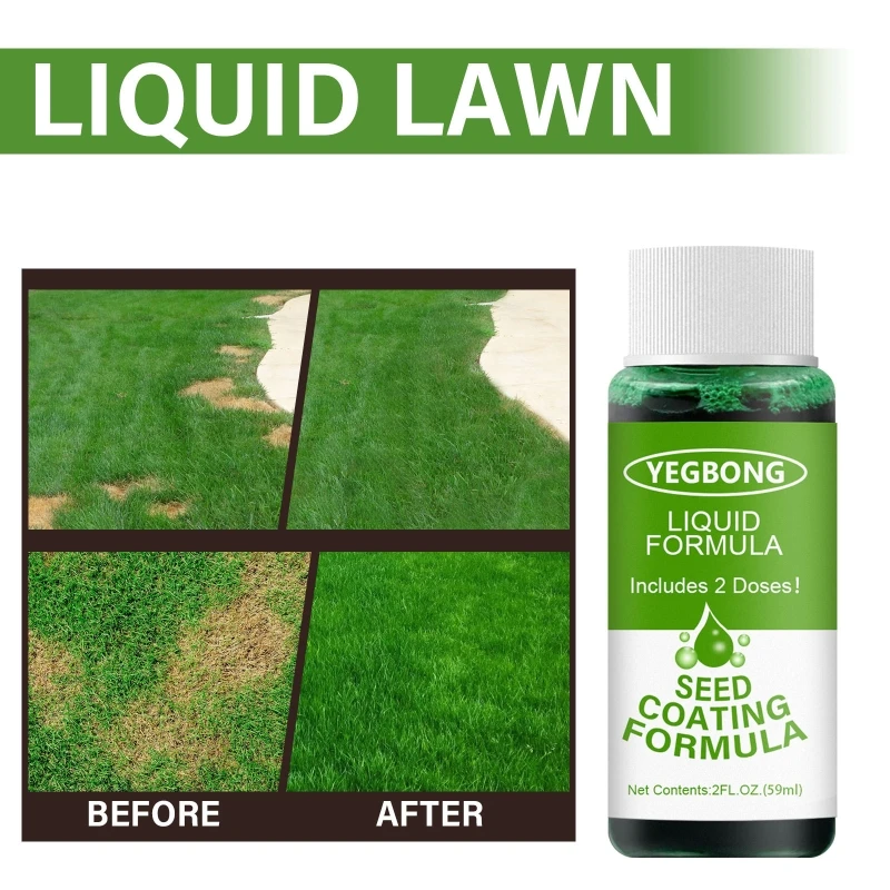 Grass Lawn Nutrient Solution 59ml Plant Growing Nutrient Hydroponic Garden Plant Fertilizer Seeding System Liquid