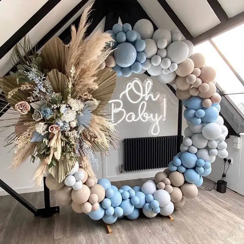 Metall Runde Hintergrund Ständer Ballon Bogen Kit Gold Kreis Hintergrund Ständer Geburtstag Party Hochzeit Abschluss Foto Hintergrund Dekor – Detail 8