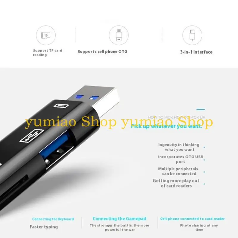 587b 5 in 1 다기능 카드 리더 USB 유형 C 메모리 카드 리더 어댑터 스마트 폰 태블릿 노트북 컴퓨터 도크