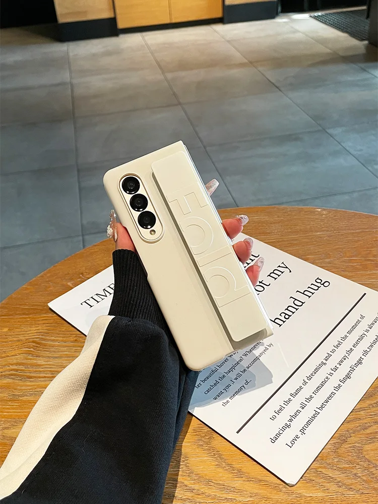 Per Samsung Galaxy Z Fold 4 Custodia Per Cinturino Elasticizzato Z Fold 3 2 Pu Skin Feel Custodia Protettiva Resistente Alle Impronte Digitali