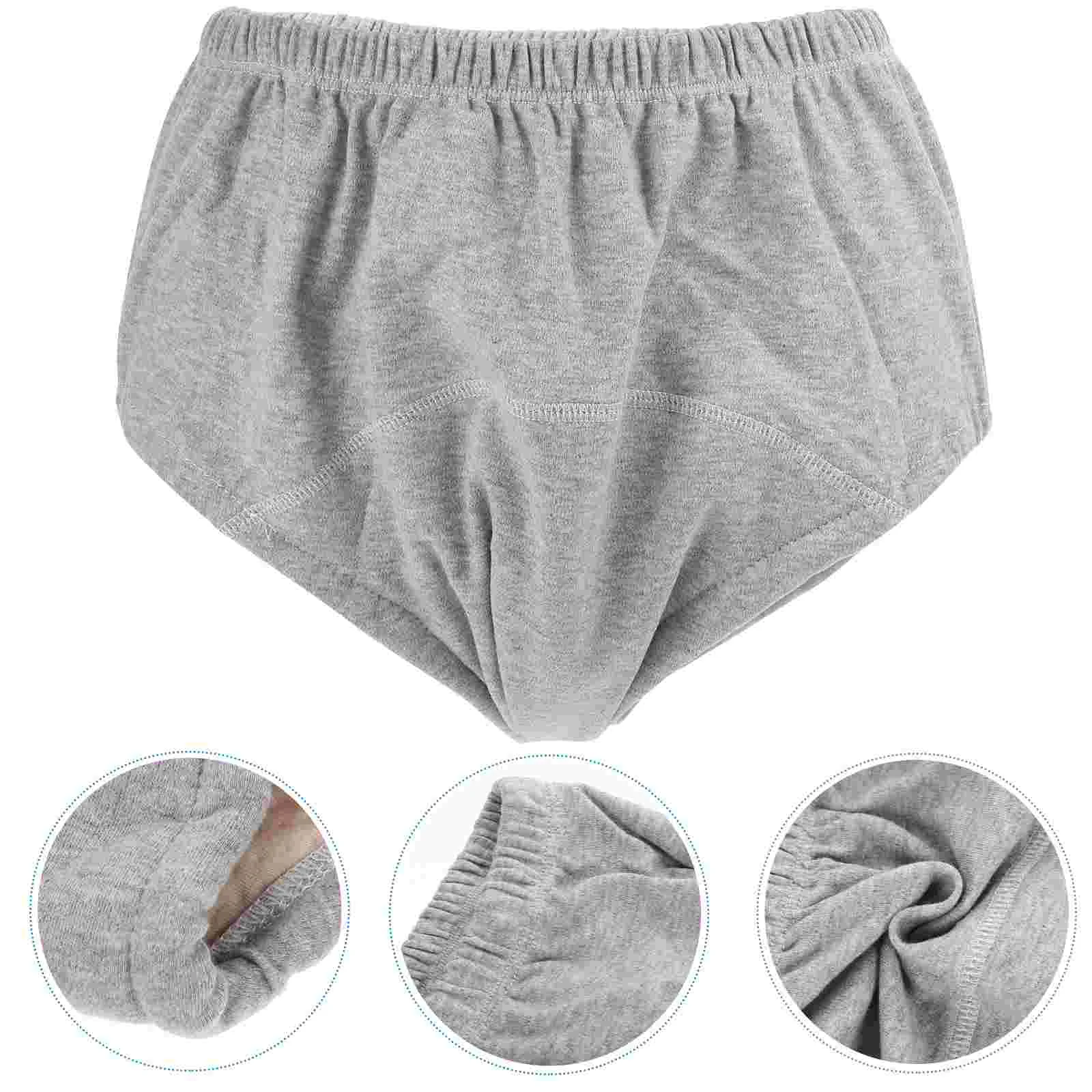 Elderly Anti-Urine Nursing Incontinence for Reusable Diaper Adults Pants Urinary Waterproof Cotton Washable 3