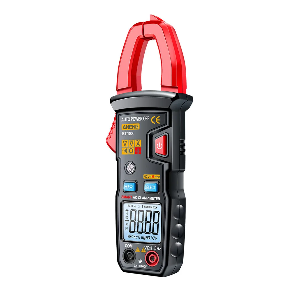 ST181 ST182 ST183 4000/6000 Counts Digital Clamp Meter AC Current Multimeter Ammeter Voltage Tester Amp Hz Capacitance Tool