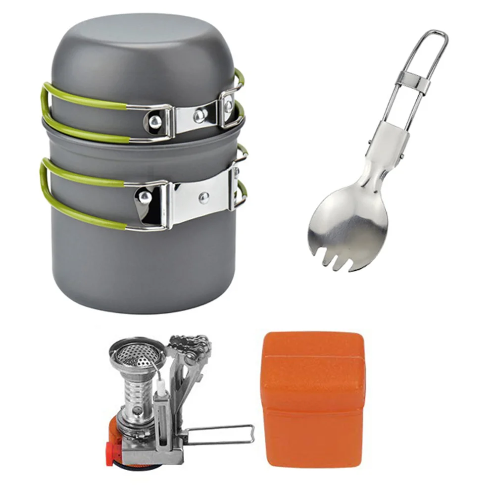 Solo Hiker's All-in-One Cookware & Mini Stove Kit 10