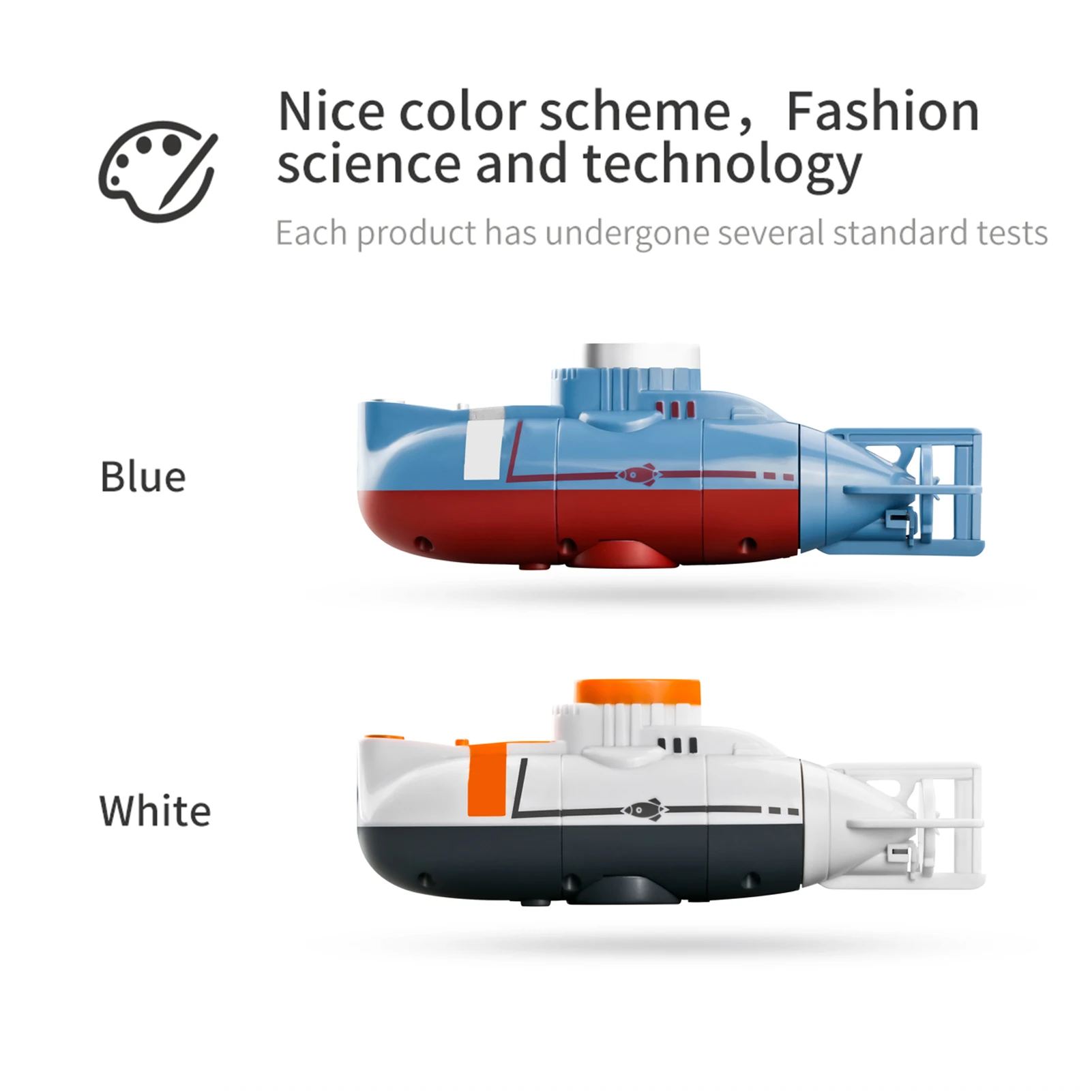 Mini RC Submarine 0.1m/s Speed Remote Control Boat Waterproof Diving Toy Simulation Model for Kids Christmas Gift  New Year Gift 5