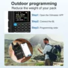 TIDRADIO H3 Walkie Talkie Phone APP Wireless Programming Dual PTT Air Band Long Range Radio USB Type-C Cable Programming &Charge 2