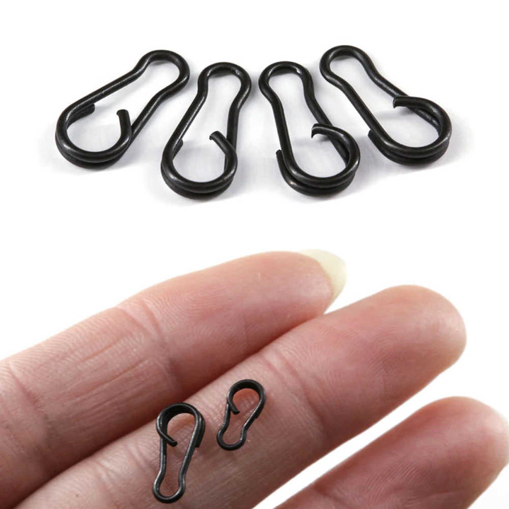 40pcs Quick Change Clips Carp Fishing Snap Duo Lock Swivel Rigging Link Accessories