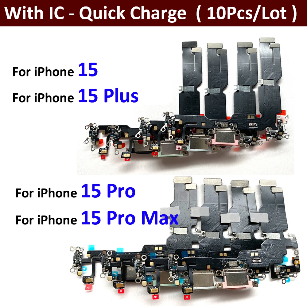 10Pcs, New For iPhone 15 Pro 15Pro Max Plus USB Charging Port Dock ...