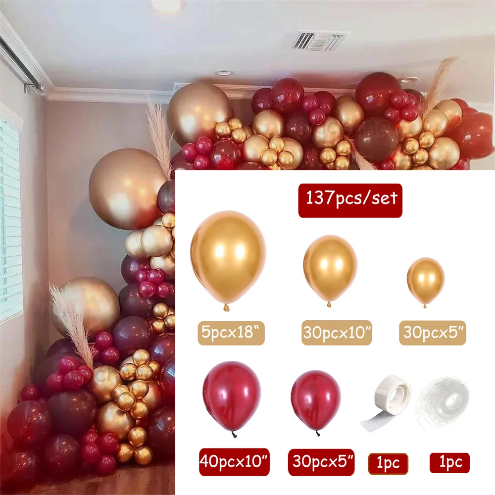 Burgunderrot-Gold Konfetti, 18 Gramm, 2,5 Cm Kreise – Für Hochzeiten, Geburtstage & Festliche Tischdekoration