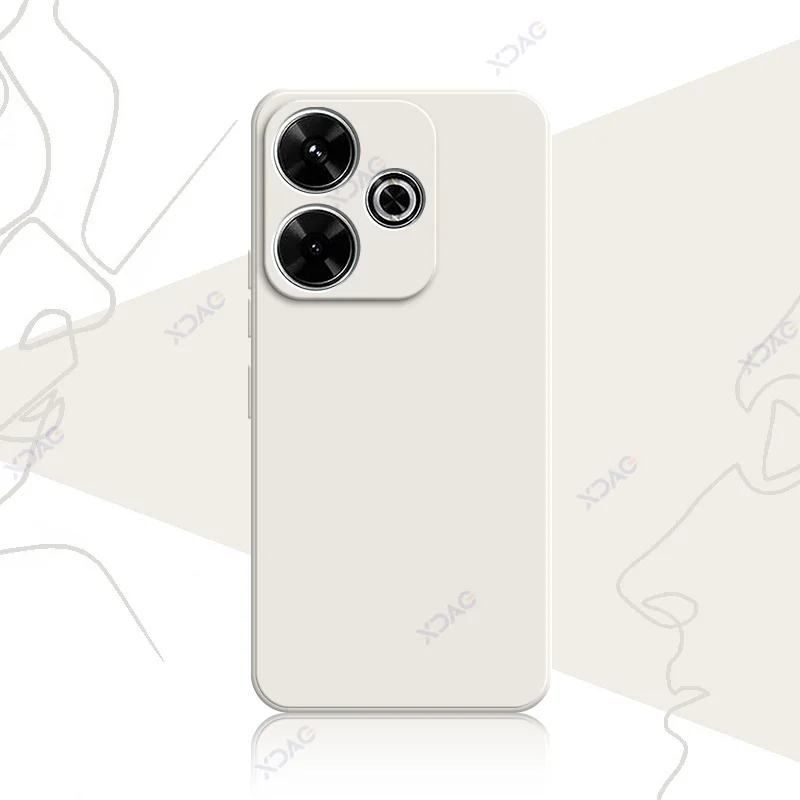 Luxury Soft Silicone Waterproof Mobile Phone Case - 360° Protection, Elegant Square Design