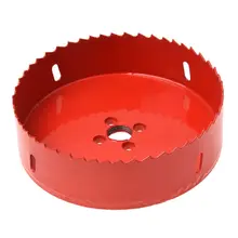 

HOT 0.63" Drill Bit 120Mm Long Red Metal Hole Saw Set For Drilling Wood