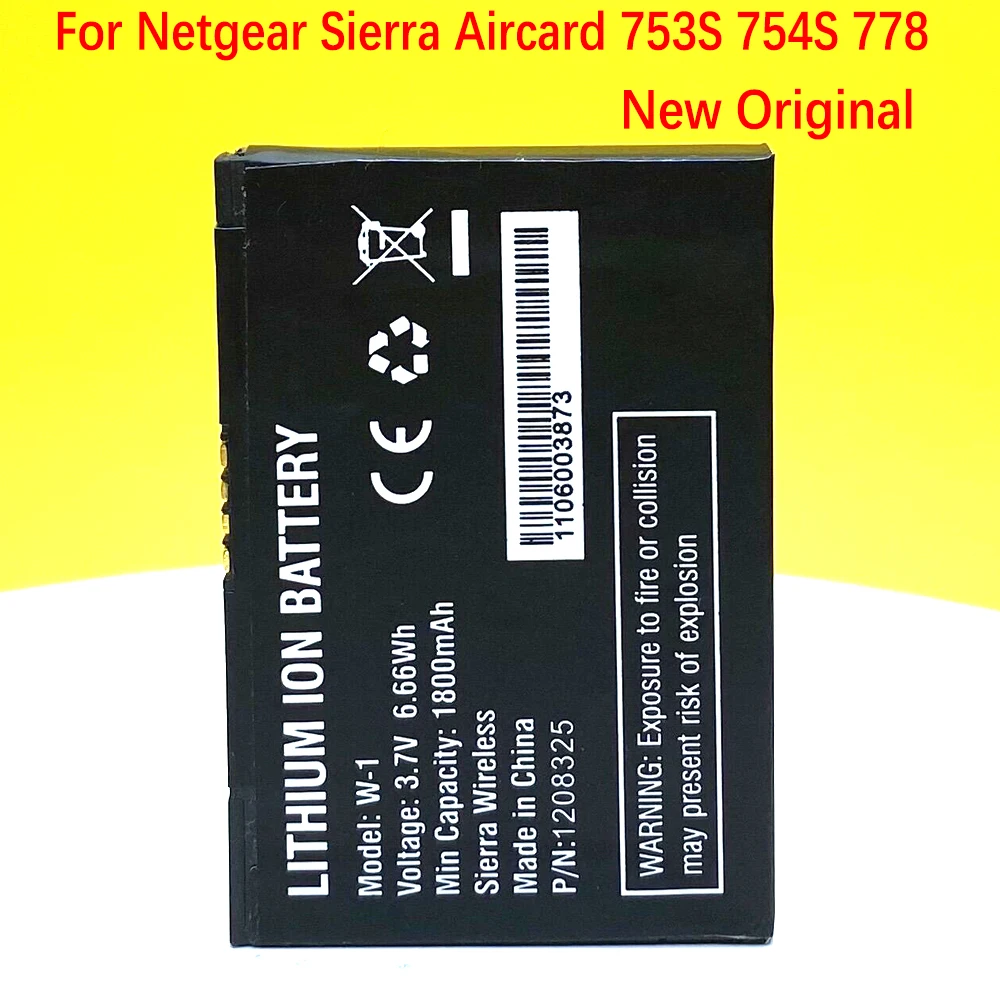

В наличии 1800mAh W1 W-1 Аккумулятор для Netgear Sierra Aircard 753S 754S 778, последняя продукция, аккумулятор высокого качества + номер отслеживания