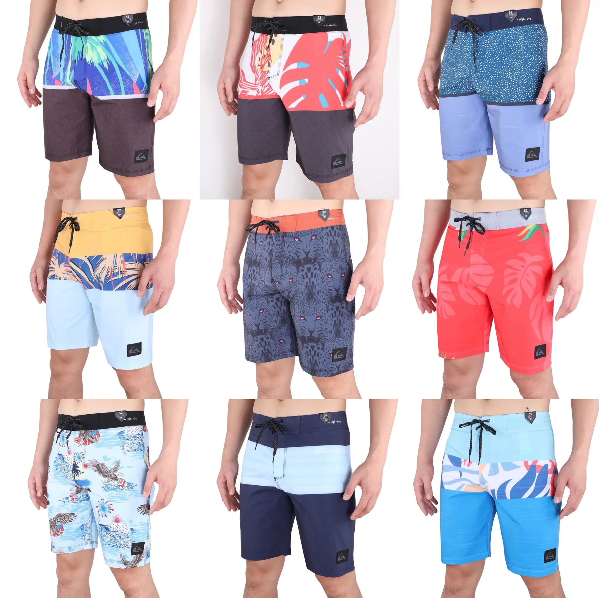 

Men‘s Classic BoardShorts 4-Way Elasticity Waterproof Beach New Bermuda ShortsQuick-dry GYM Fitness Board Short Beach Surf Pants
